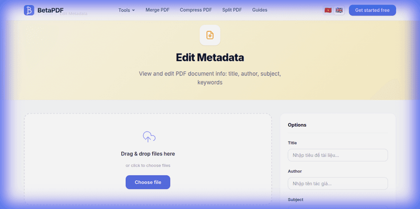 How to Edit PDF Metadata — Title, Author, Keywords