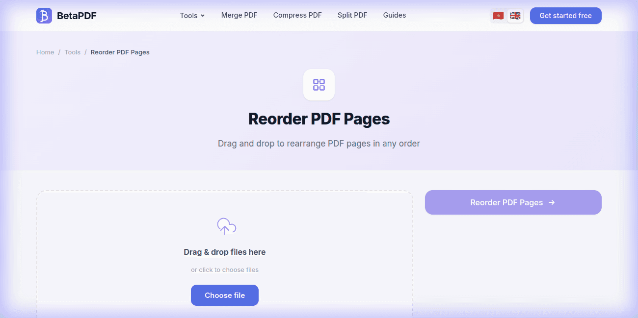 How to Reorder PDF Pages — Easy Drag & Drop